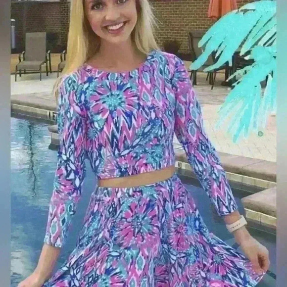 Lilly Pulitzer Carlita crop top  , sz small - Picture 2 of 6